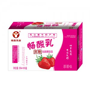 杨森乳业畅酸乳草莓箱