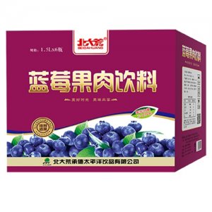 北大荒蓝莓果肉饮料1.5Lx6瓶