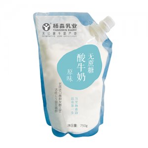 杨森乳业酸牛奶无蔗糖原味新版