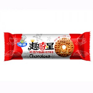 博通趣奇星巧克力味酥性饼干