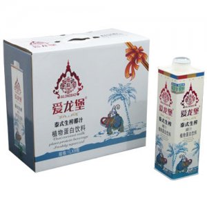 家康宝爱龙堡泰式生榨椰汁1LX8