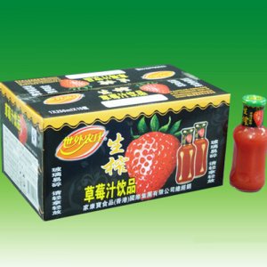 世外农庄生榨草莓汁饮料250mlX15