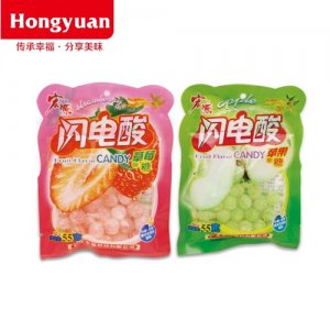 宏源闪电酸-草莓苹果硬糖