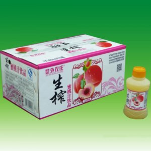 世外农庄生榨蜜桃汁饮品380mlX15