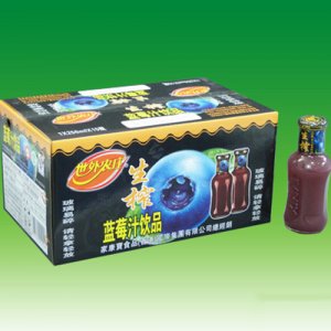 世外农庄生榨蓝莓汁饮料250mlX15