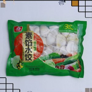 中雪素馅水饺韭菜鸡蛋味