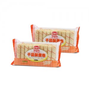 优益可千层酥蛋卷香橙味150g