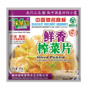 味聚特鲜香榨菜片