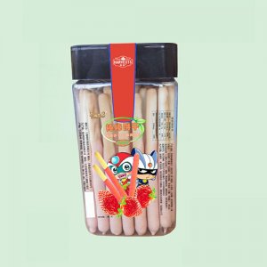 卡通世界棒棒饼干草莓味瓶装