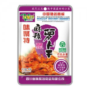 味聚特麻辣萝卜干80g