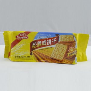 万士发松脆咸饼干200g