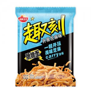 营养卫士趣刻脆脆面开黑芝麻味