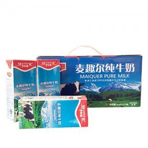 麦趣尔纯牛奶苗条型礼盒装12P