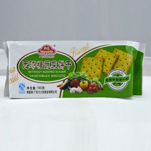 万士发无添糖蔬菜饼干160g