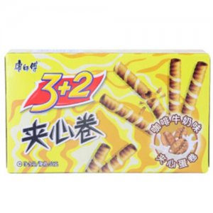 康师傅3+2夹心卷奶咖55g