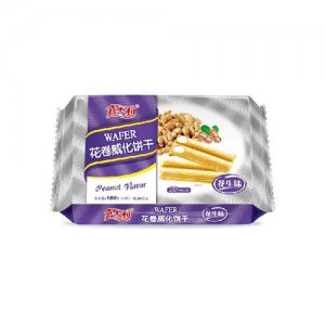嘉士利花生味花卷威化饼干180g