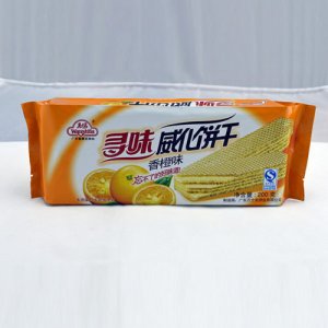 万士发威化饼干香橙味200g
