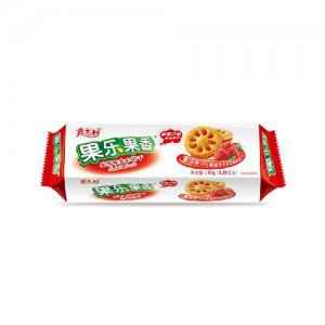 嘉士利草莓味果酱夹心饼干93g