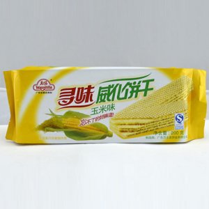 万士发威化饼干玉米味200g