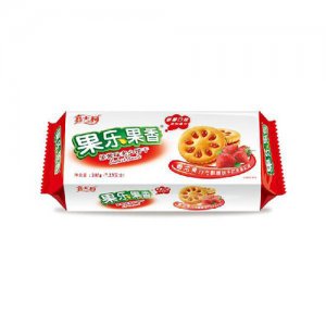 嘉士利草莓味果酱夹心饼干205g