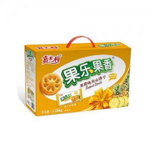 嘉士利凤梨味果酱夹心饼干1.28kg