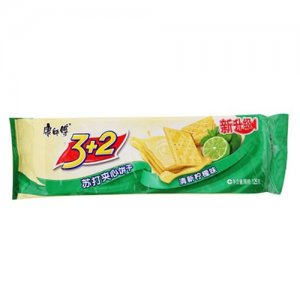 康师傅3+2苏打夹心饼干清新柠檬味125g