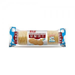 嘉士利牛奶味早餐饼干139g