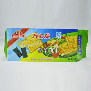 万士发紫菜饼干200g