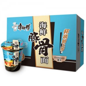 康师傅海鲜豚骨面背面箱装