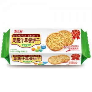 嘉仕利 果蔬汁早餐餅乾130g