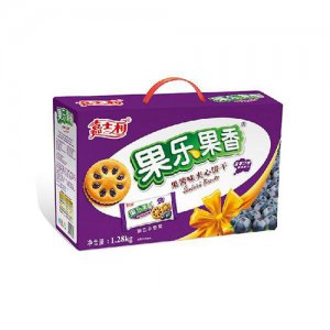 嘉士利蓝莓味果酱夹心饼干1.28kg