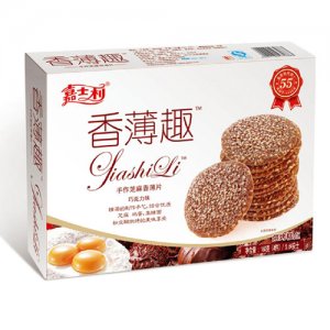嘉仕利巧克力味香薄趣餅乾160g