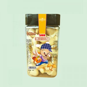 卡通世界飞猪侠松脆蘑菇力桔子味瓶装
