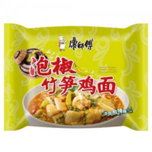 康师傅老坛泡椒竹笋鸡面