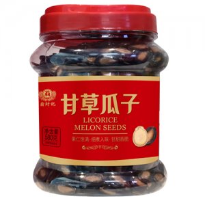 翁财记甘草瓜子桶装580g