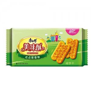 康师傅美味酥香葱咸饼干85g