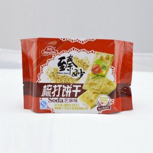 万士发梳打饼干芝麻味100g