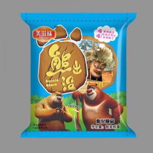 美滋味熊出没膨化食品蓝