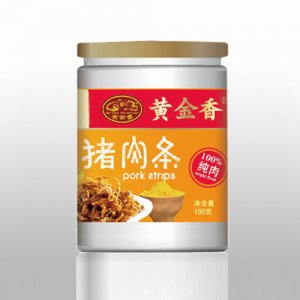 黄金香罐装咖喱味猪肉条100g
