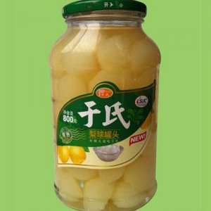 于氏梨球罐头