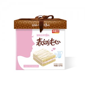 小帅才表白纯心牛奶巧克力涂层蛋糕1.5千克