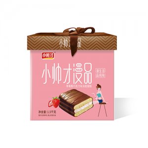 小帅才漫品草莓黑巧克力涂层蛋糕1.5千克