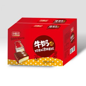 小帅才巧克力牛奶涂饰蛋糕1.8kg