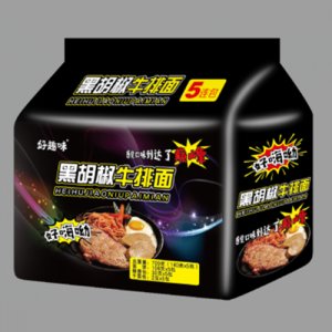 好趣味黑胡椒牛排拌面袋装