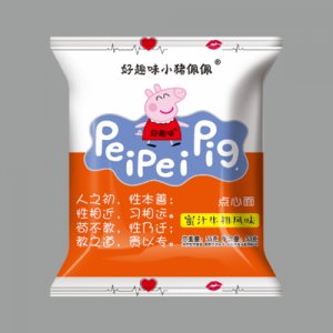 好趣味小猪佩佩蜜汁牛排风味点心面