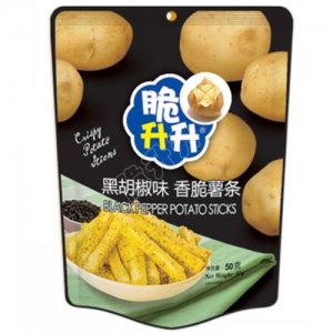 脆升升薯条黑胡椒味50g