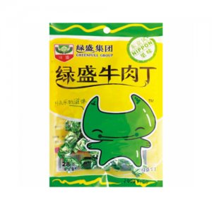 绿盛牛肉丁卡通丁果味28g