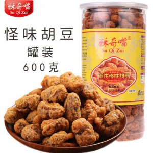 酥奇嘴怪味胡豆罐装600g