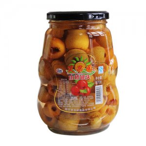 笑果园山楂罐头870g