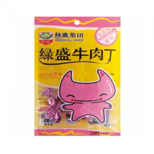 绿盛牛肉丁卡通丁虾味28g